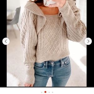 NWT H&M ruffle sweather